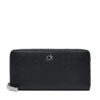Голям дамски портфейл Calvin Klein Ck Daily Large Zip Around_Pbl K60K612850 Черен цвят на ниска цена