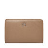 Голям дамски портфейл Calvin Klein Ck Daily Medium Bifold_Pbl K60K613075 Бежов цвят на ниска цена