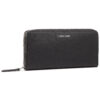 Голям дамски портфейл Calvin Klein Ck Must Ziparound Lg K60K606698 Черен цвят на ниска цена
