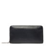 Голям дамски портфейл Calvin Klein Embossed Logo Large Zip Around K60K612952 Черен цвят на ниска цена