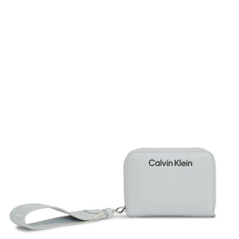 Голям дамски портфейл Calvin Klein Gracie K60K611688 Сив цвят на ниска цена