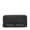 Голям дамски портфейл Calvin Klein Ultralight Zip Around W/Wristlet K60K611498 Черен цвят на ниска цена