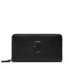 Голям дамски портфейл Coccinelle TQK Coccinelledulse Soft E2 TQK 11 32 01 Черен цвят на ниска цена