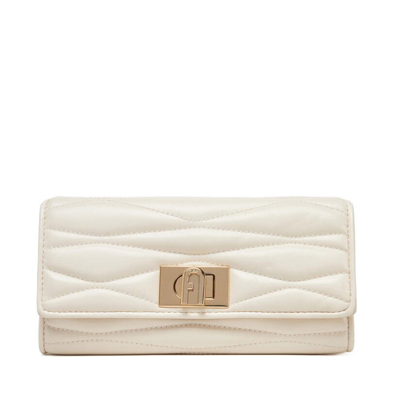 Голям дамски портфейл Furla 1927 PCV0ACO BX3221 PNN00 Екрю цвят на ниска цена