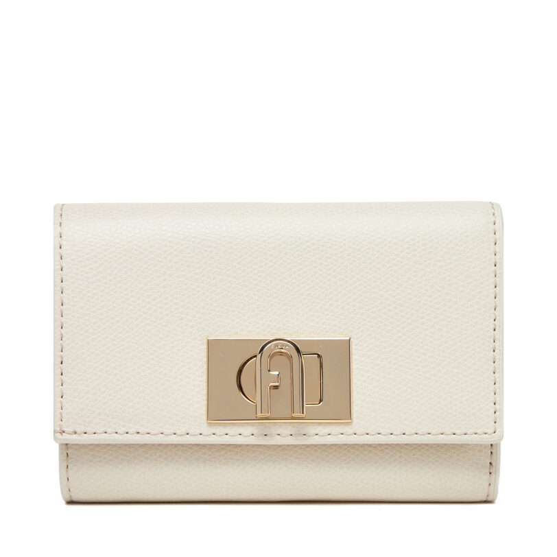Голям дамски портфейл Furla 1927 WP00225 ARE000 PNN00 Екрю цвят на ниска цена