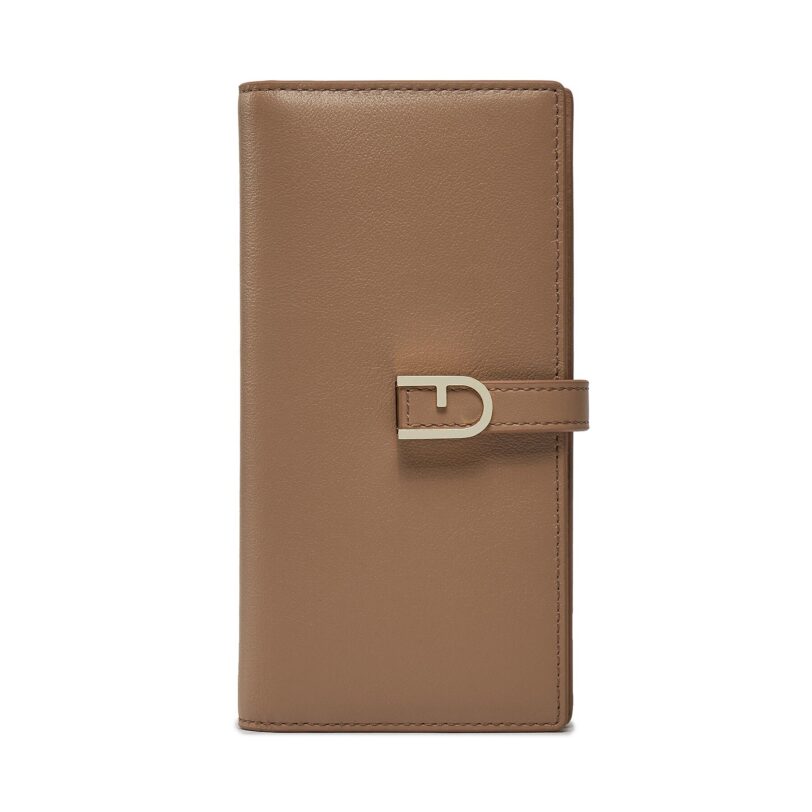 Голям дамски портфейл Furla Flow Continental Bifold WP00402-BX2045-1257S-1007 Бежов цвят на ниска цена