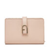 Голям дамски портфейл Furla Flow S Compact Wallet WP00401 BX2045 0496S Розов цвят на ниска цена