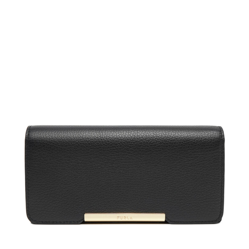 Голям дамски портфейл Furla Giada WP00523 HSF000 Черен цвят на ниска цена