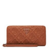 Голям дамски портфейл Guess Adelasia Slg SWQL96 58146 Кафяв цвят на ниска цена
