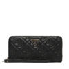 Голям дамски портфейл Guess Adelasia Slg SWQL96 58146 Черен цвят на ниска цена