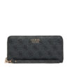 Голям дамски портфейл Guess Brenton Slg SWLG96 48146 Сив цвят на ниска цена