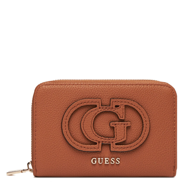 Голям дамски портфейл Guess Calebra Slg SWBG95 36140 Кафяв цвят на ниска цена