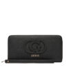 Голям дамски портфейл Guess Calebra Slg SWBG95 36146 Черен цвят на ниска цена