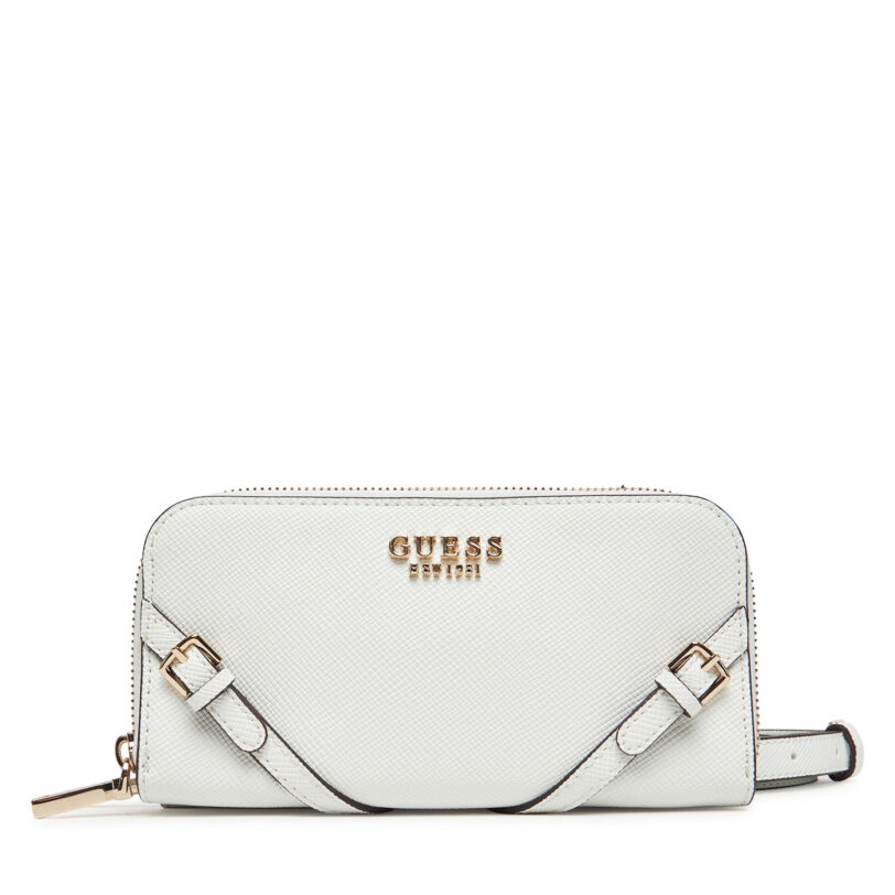 Голям дамски портфейл Guess HWZG96 36790 Бял цвят на ниска цена