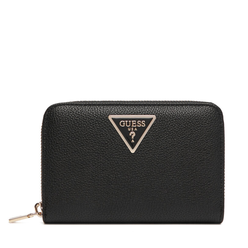 Голям дамски портфейл Guess Laurel II Slg SWBG74 59140 Черен цвят на ниска цена
