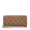 Голям дамски портфейл Guess Laurel II Slg SWSG74 59146 Кафяв цвят на ниска цена