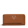 Голям дамски портфейл Guess Laurel Slg SWBG85 00146 Кафяв цвят на ниска цена