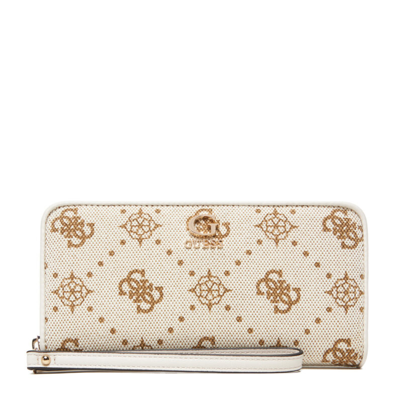 Голям дамски портфейл Guess Neda Slg SWCP96 54146 Бежов цвят на ниска цена