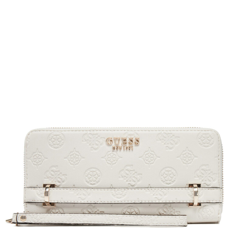 Голям дамски портфейл Guess SWPD96 30146 Екрю цвят на ниска цена