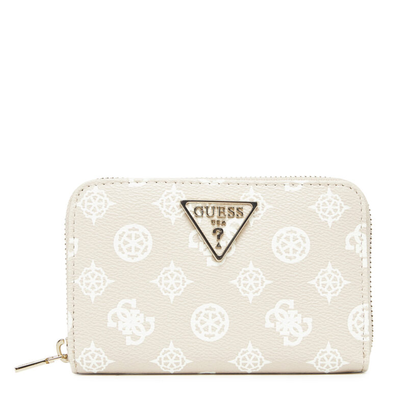 Голям дамски портфейл Guess SWPG85 00140 Екрю цвят на ниска цена