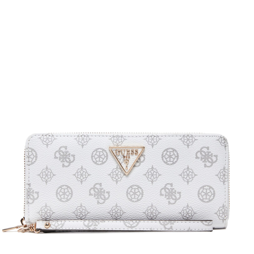Голям дамски портфейл Guess SWPG85 00146 Бял цвят на ниска цена