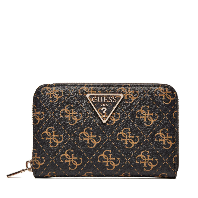 Голям дамски портфейл Guess SWQE85 00140 Кафяв цвят на ниска цена