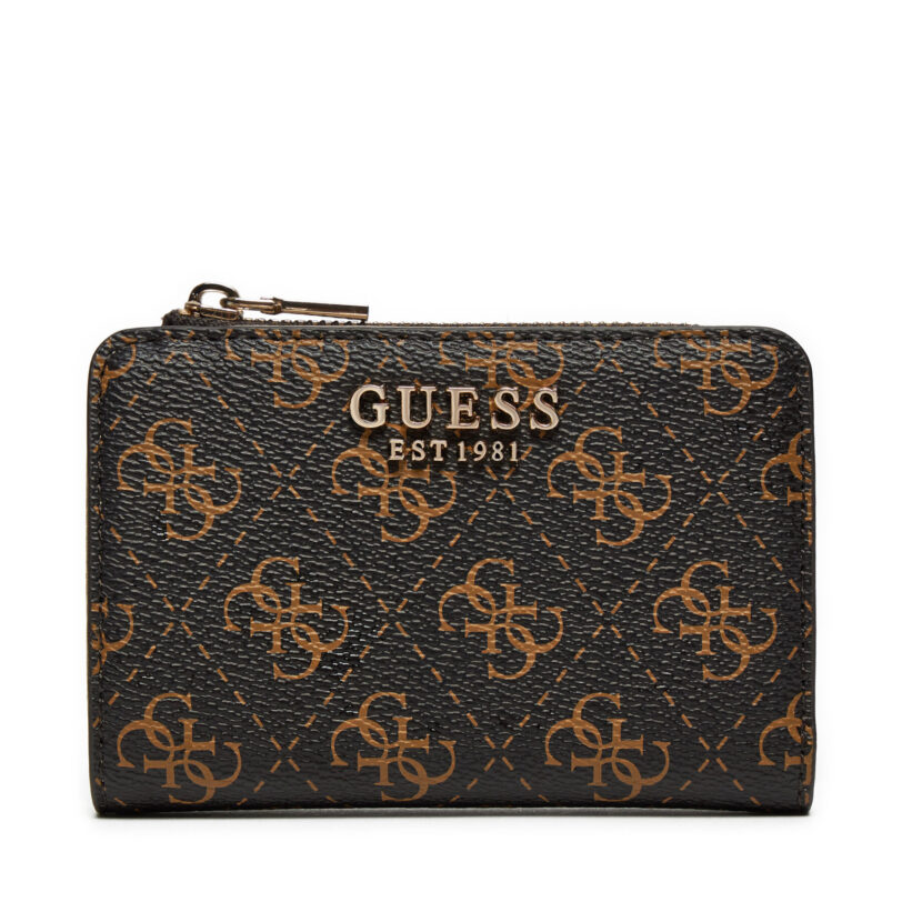 Голям дамски портфейл Guess SWQE85 00156 Кафяв цвят на ниска цена