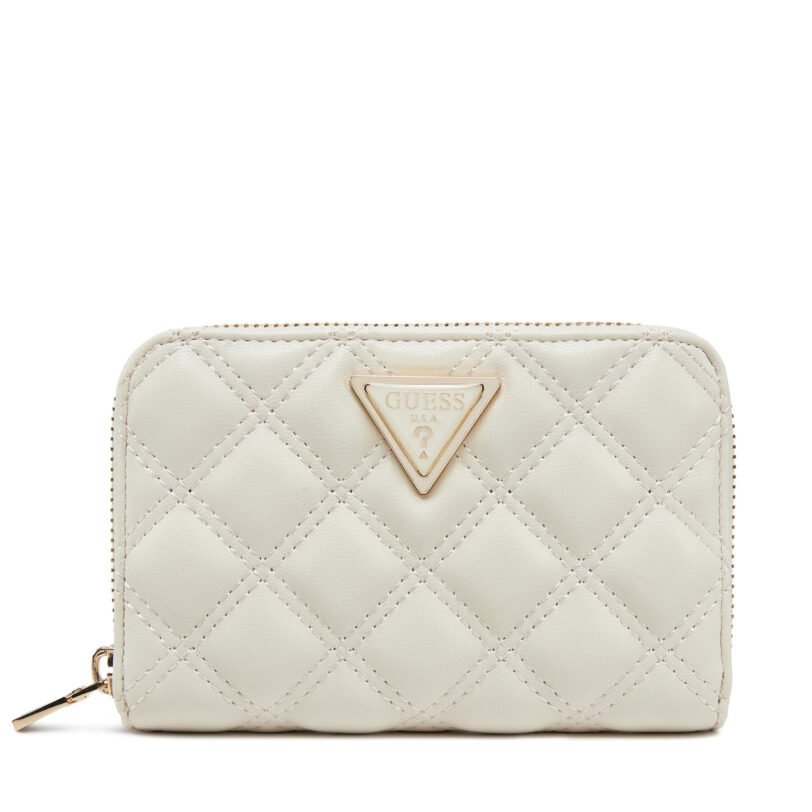 Голям дамски портфейл Guess SWQG87 48140 Бял цвят на ниска цена