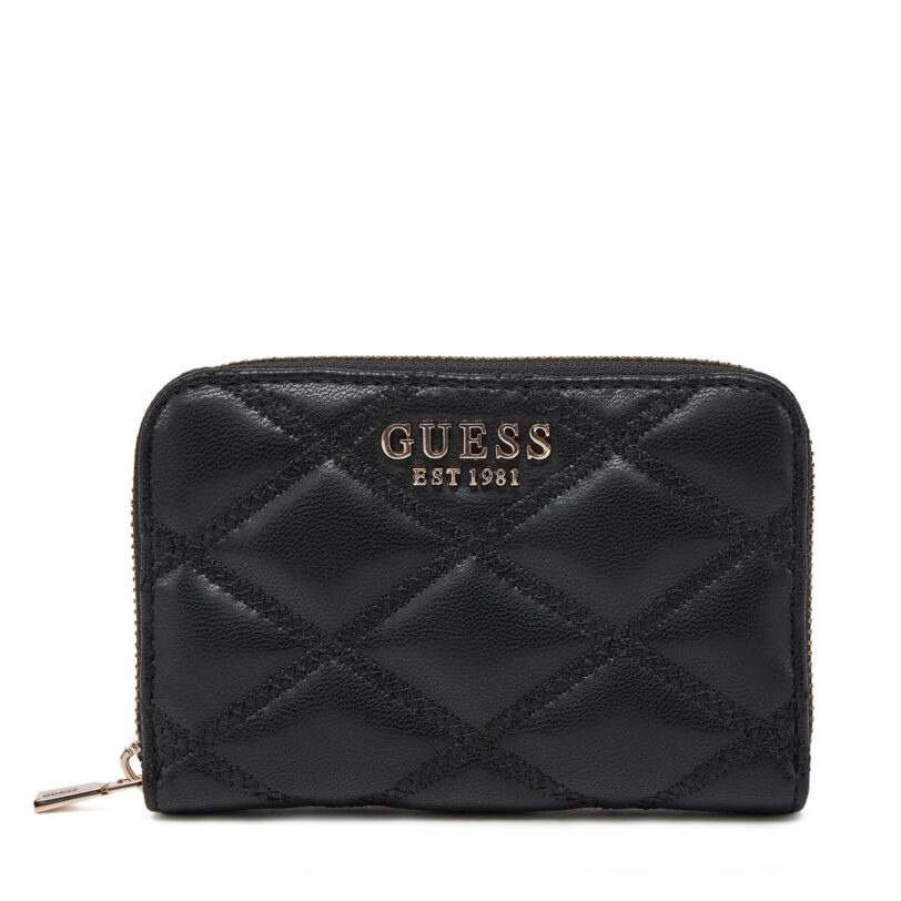 Голям дамски портфейл Guess SWQG96 32140 Черен цвят на ниска цена