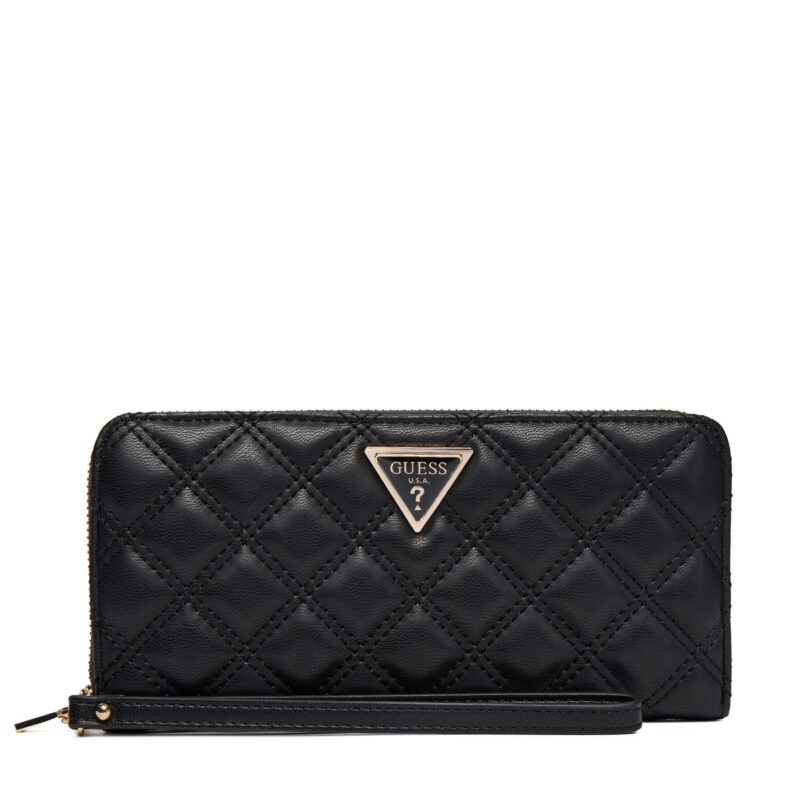Голям дамски портфейл Guess SWQG96 73146 Черен цвят на ниска цена