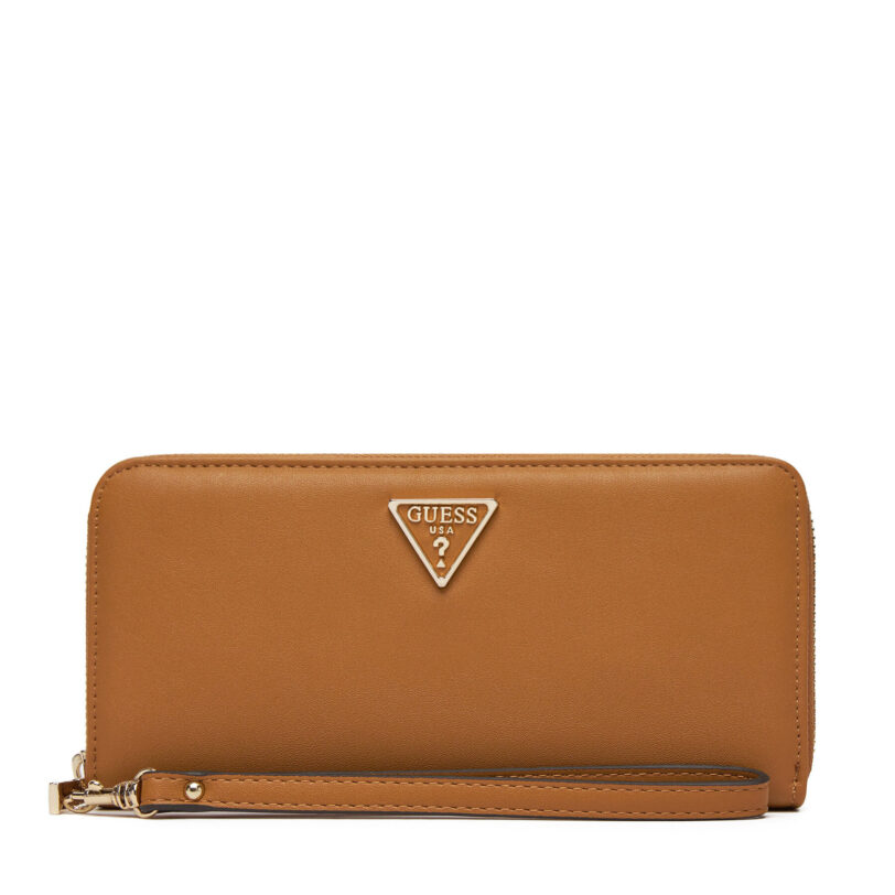 Голям дамски портфейл Guess Talent Slg SWNG96 69146 Кафяв цвят на ниска цена