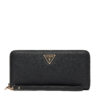 Голям дамски портфейл Guess Talent Slg SWNG96 69146 Черен цвят на ниска цена