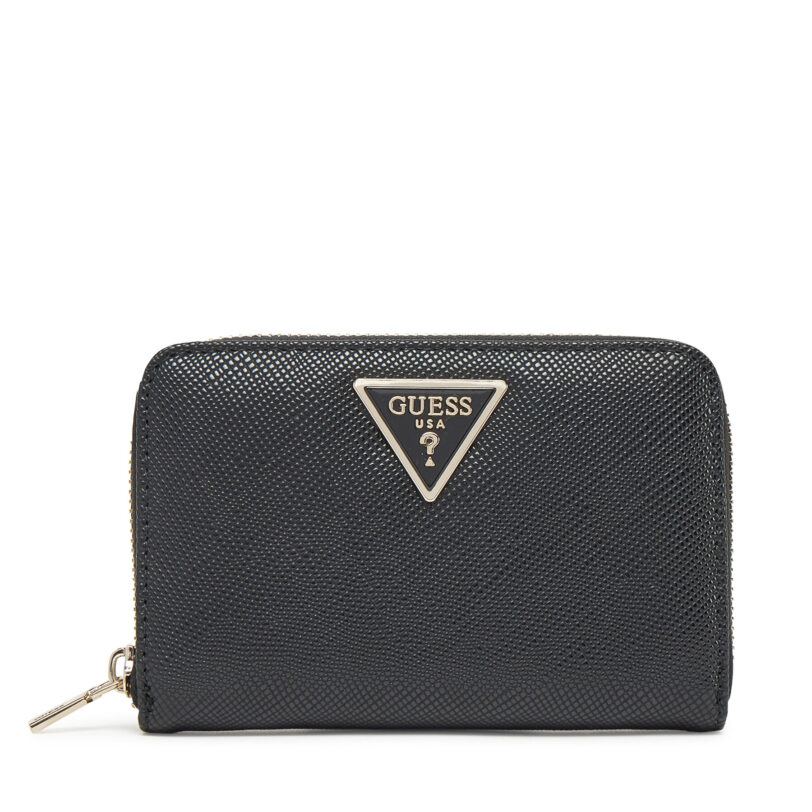 Голям дамски портфейл Guess WZG85 00140 Черен цвят на ниска цена