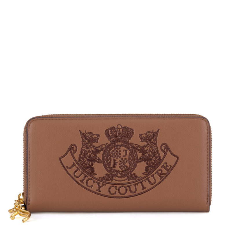 Голям дамски портфейл Juicy Couture BIJXT8652WVP Кафяв цвят на ниска цена