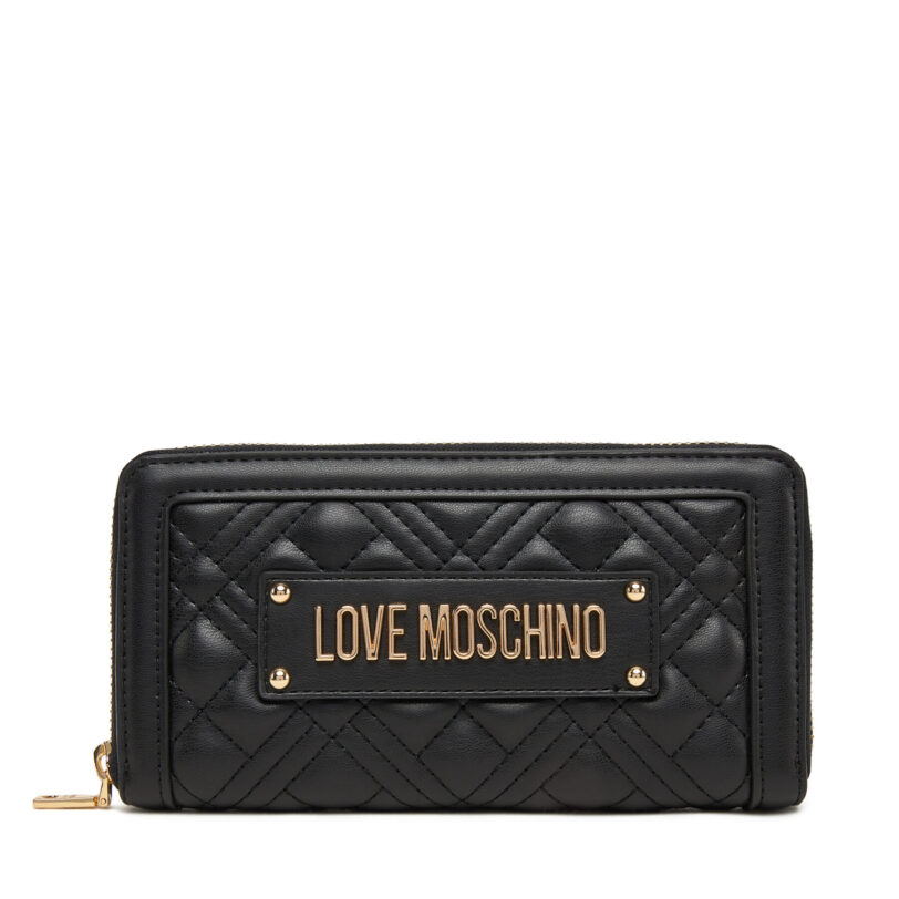 Голям дамски портфейл LOVE MOSCHINO JC5600PP1NLA0000 Черен цвят на ниска цена