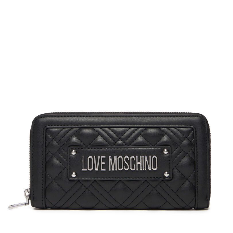 Голям дамски портфейл LOVE MOSCHINO JC5600PP1NLA000B Черен цвят на ниска цена