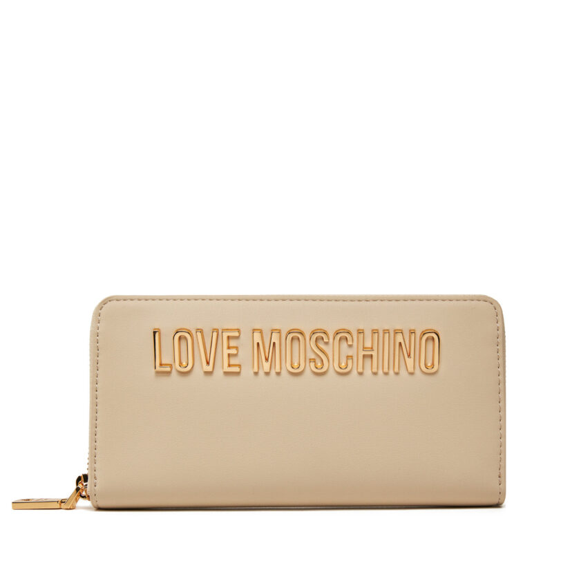 Голям дамски портфейл LOVE MOSCHINO JC5611PP1MKD0110 Бежов цвят на ниска цена