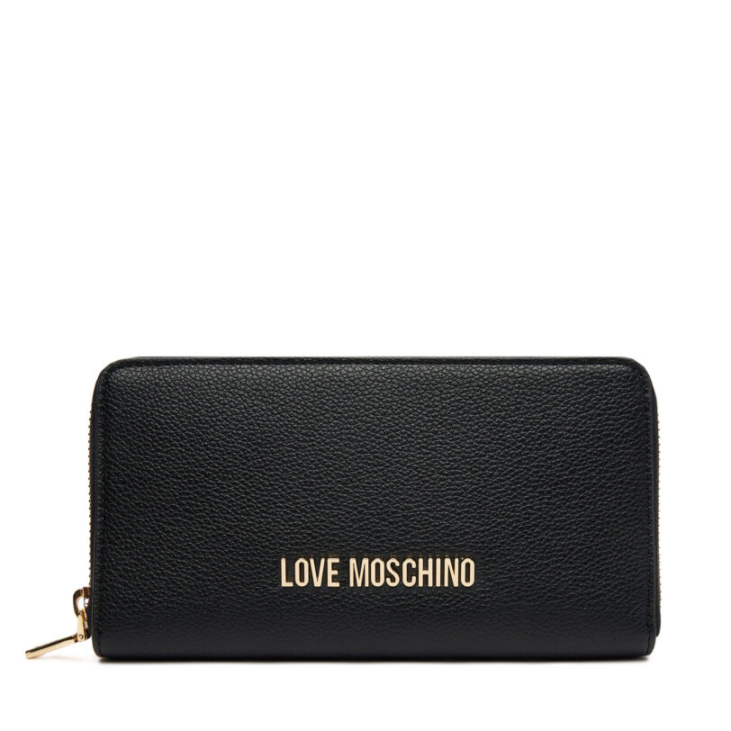 Голям дамски портфейл LOVE MOSCHINO JC5700PP1NLD0000 Черен цвят на ниска цена