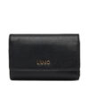 Голям дамски портфейл Liu Jo Ecs M Bifold AA5215 E0015 Черен цвят на ниска цена