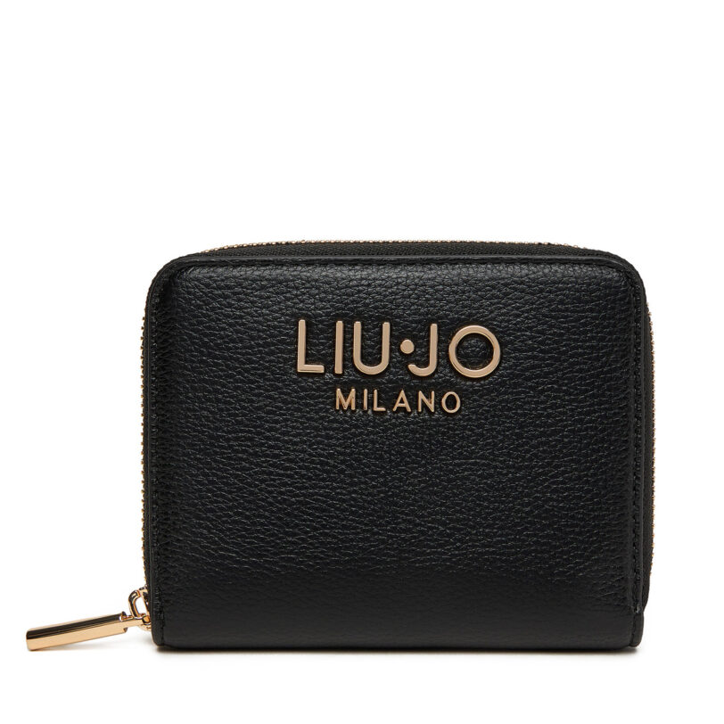 Голям дамски портфейл Liu Jo Ecs M Zip Around AF5156 E0058 Черен цвят на ниска цена