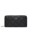 Голям дамски портфейл Liu Jo Ecs Xl Zip Around AF5170 E0538 Черен цвят на ниска цена
