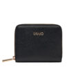Голям дамски портфейл Liu Jo M Zip Around AA5156 E0058 Черен цвят на ниска цена