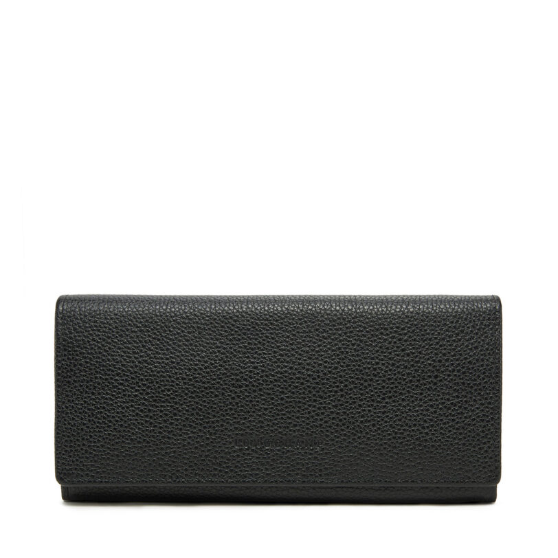 Голям дамски портфейл Longchamp 3044021 Черен цвят на ниска цена