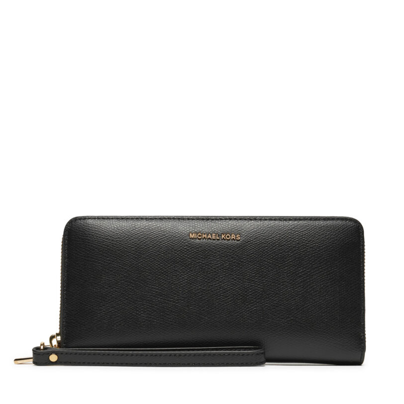 Голям дамски портфейл MICHAEL Michael Kors 32F4GJ6T3L Черен цвят на ниска цена