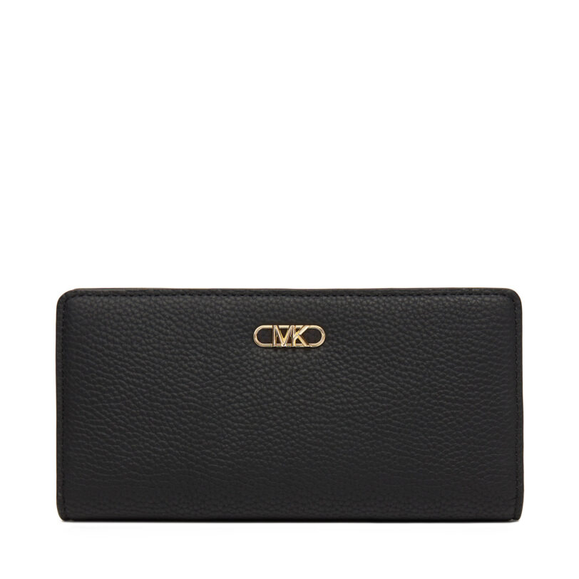 Голям дамски портфейл MICHAEL Michael Kors 32S5G8EF3L Черен цвят на ниска цена