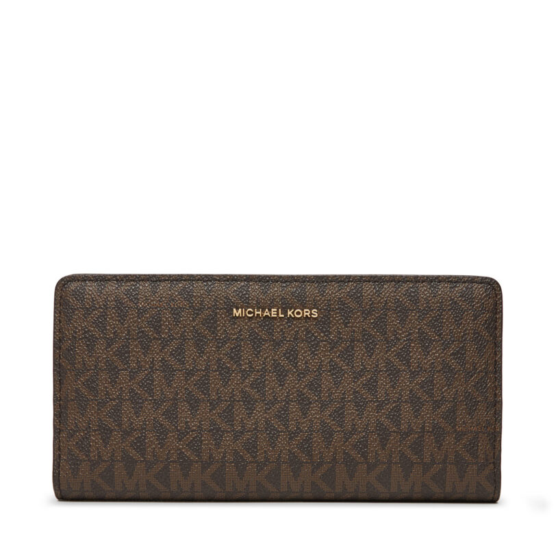 Голям дамски портфейл MICHAEL Michael Kors Bryant 32S5GYTP3B Кафяв цвят на ниска цена