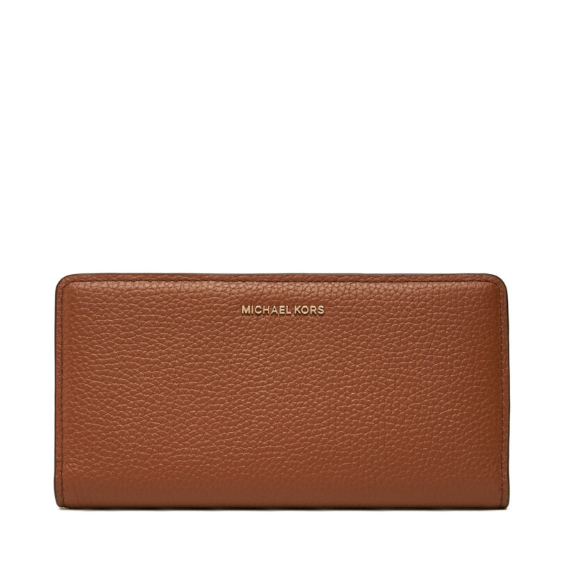 Голям дамски портфейл MICHAEL Michael Kors Bryant 32S5GYTP3L Кафяв цвят на ниска цена