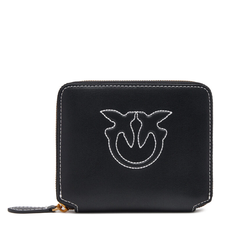 Голям дамски портфейл PINKO Taylor Zip Around PE 25 PCPL 100249 A2AN Черен цвят на ниска цена