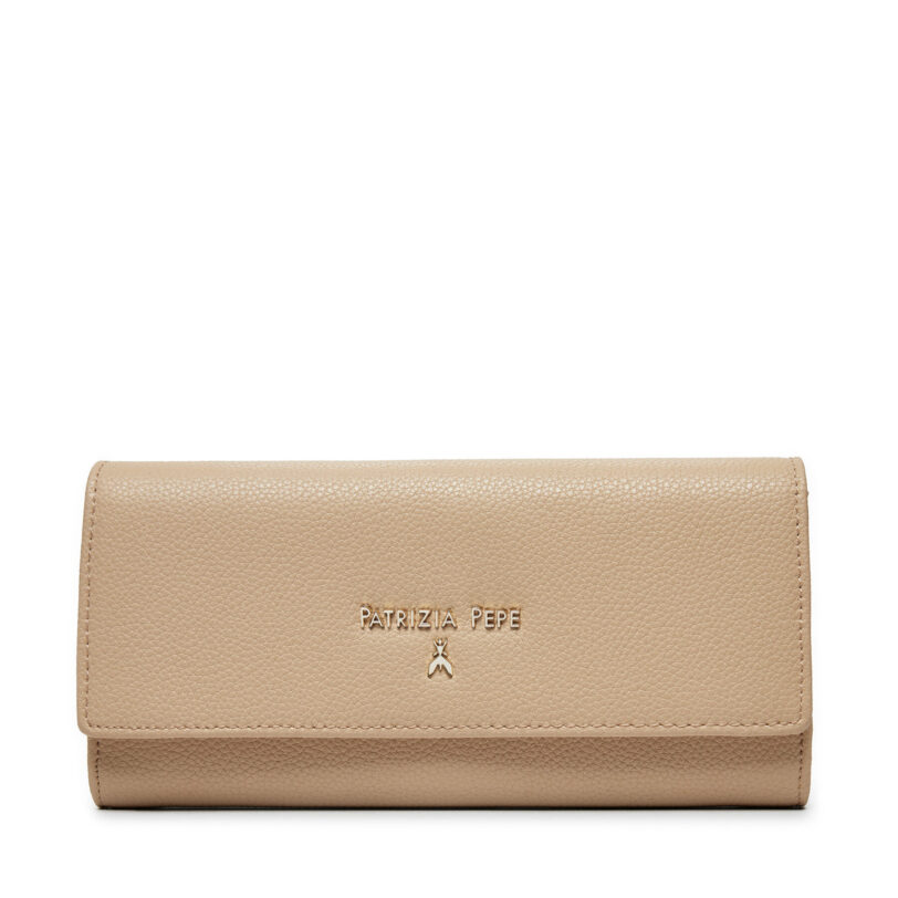 Голям дамски портфейл Patrizia Pepe CQ0215/L001-B524 Бежов цвят на ниска цена