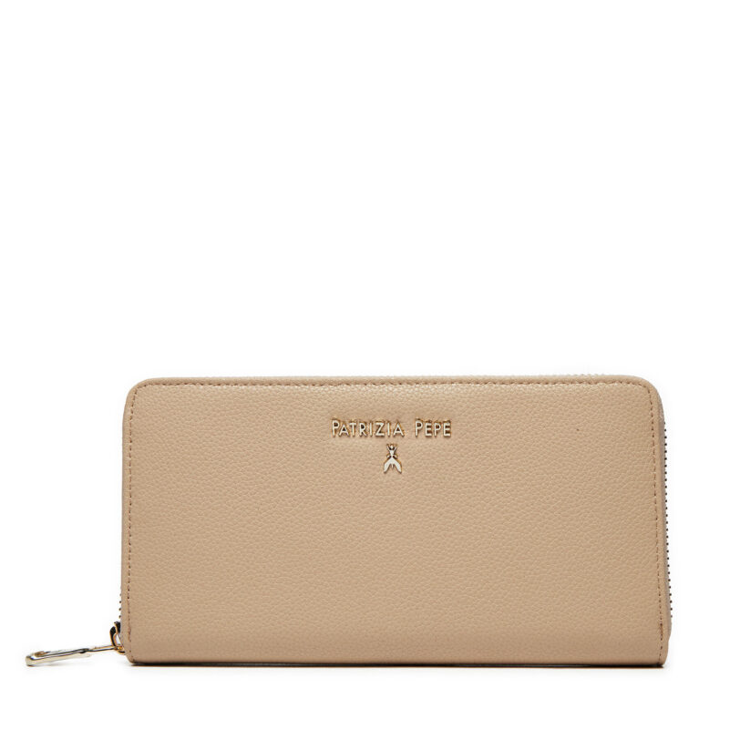 Голям дамски портфейл Patrizia Pepe CQ4879/L001-B524 Бежов цвят на ниска цена